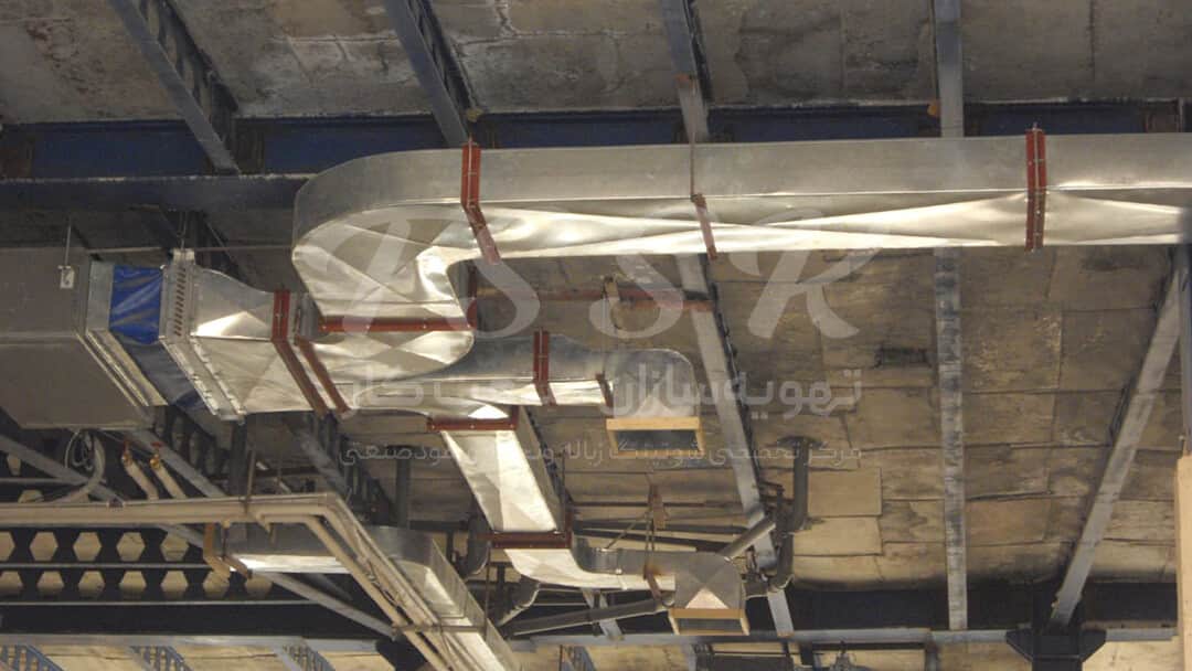 نصب کانال چهارگوش در سقف ساختمان