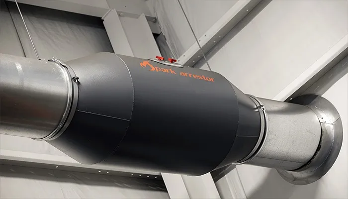 جرقهگیر دودکش صنعتی 4 جرقهگیر کلاهک دودکش صنعتی